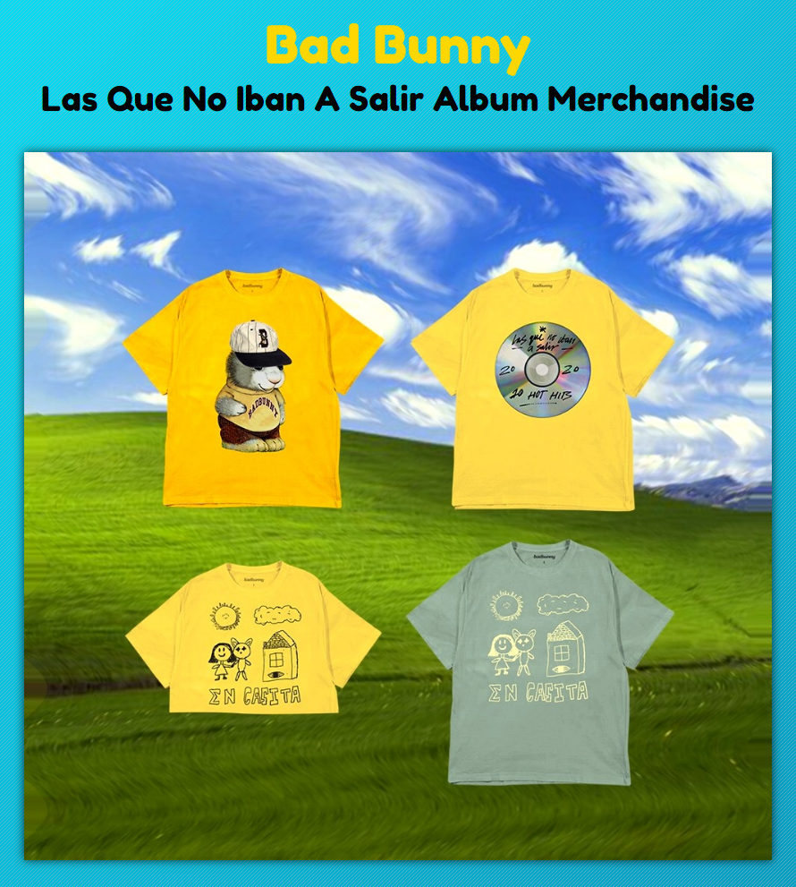 Bad Bunny Las Que No Iban A Salir Album Merchandise Bad Bunny Las Que No Iban A Salir Album Merchandise